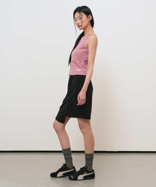 NARROW ROUND NECK SLEEVELESS - 3 COLORS PINK