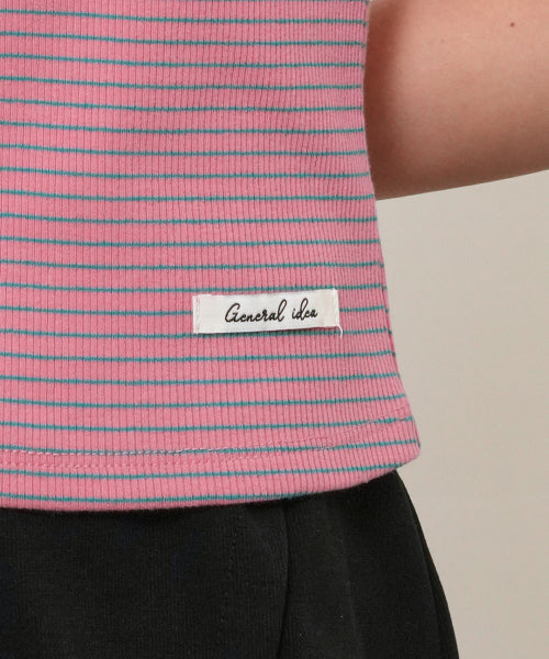 NARROW ROUND NECK SLEEVELESS - 3 COLORS PINK