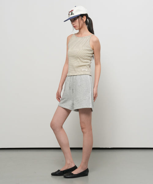 NARROW ROUND NECK SLEEVELESS - 3 COLORS IVORY