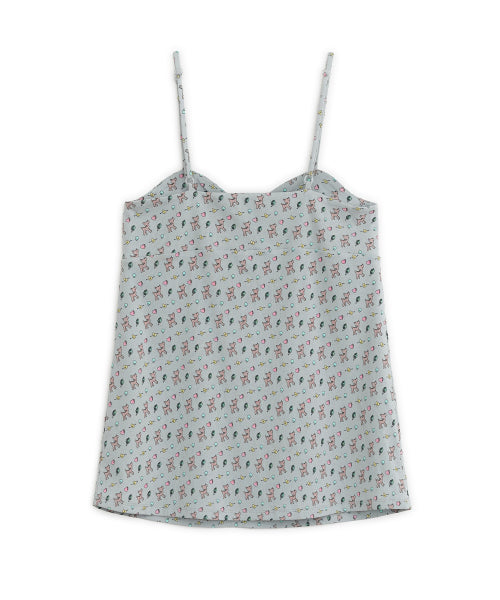 HUGYOURSKIN X LUCY PRINT SLEEVELESS - 3 COLORS SKY BLUE