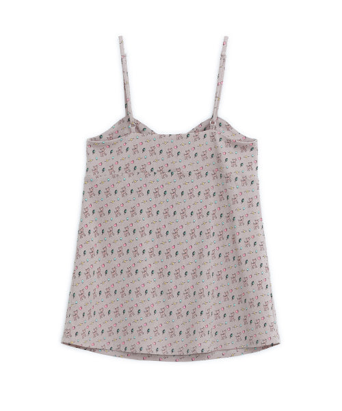 HUGYOURSKIN X LUCY PRINT SLEEVELESS - 3 COLORS PINK