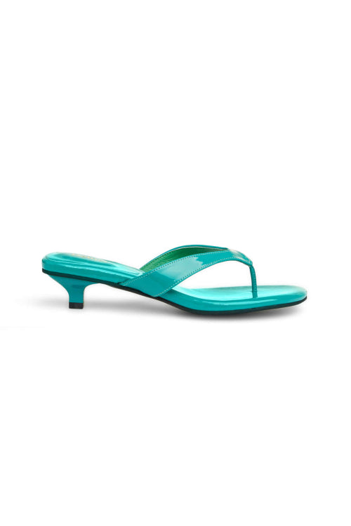 ENAMEL FLIP FLOP - 7 COLORS GREEN