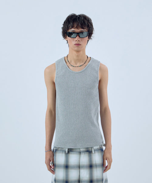 2PACK ESSENTIAL RIBBED SLEEVELESS - 3 COLORS IVORY