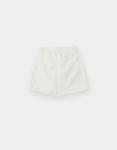 LINEN SHORTS - 2 COLORS BEIGE