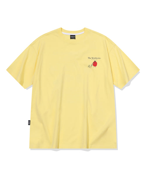 STRAWBERRY BAND SHORT SLEEVE TEE - 3 COLORS AS SHOWN