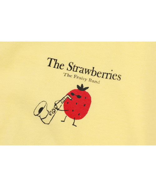 STRAWBERRY BAND SHORT SLEEVE TEE - 3 COLORS AS SHOWN