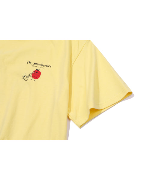 STRAWBERRY BAND SHORT SLEEVE TEE - 3 COLORS AS SHOWN