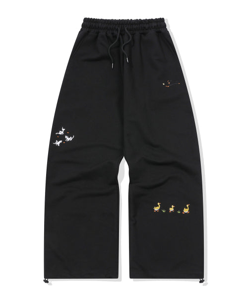 STITCH SWEATPANTS - 2 COLORS BLACK