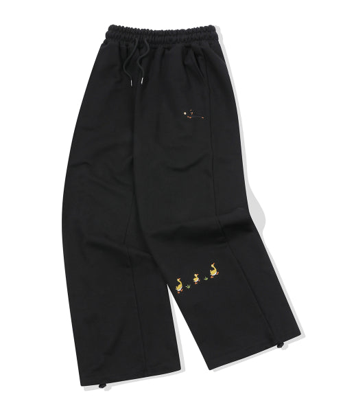 STITCH SWEATPANTS - 2 COLORS BLACK