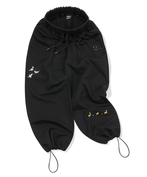 STITCH SWEATPANTS - 2 COLORS BLACK
