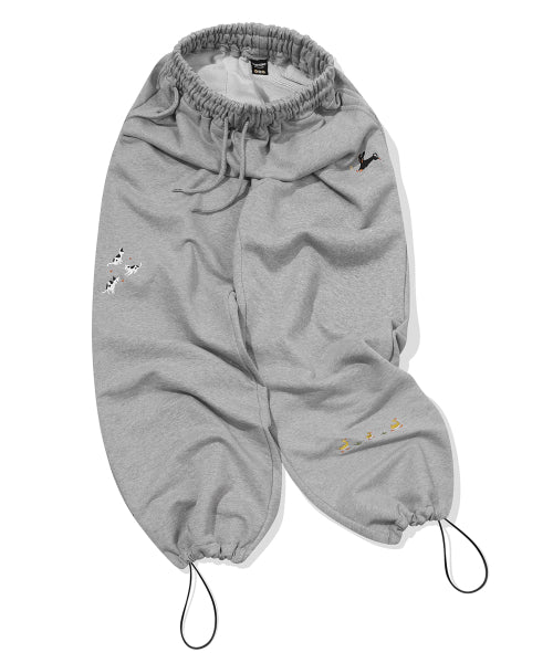 STITCH SWEATPANTS - 2 COLORS GREY