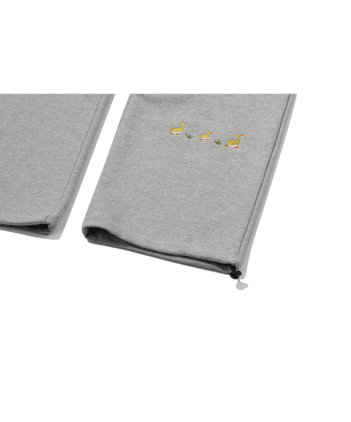 STITCH PIGMENT SWEATPANTS - 2 COLORS GREY