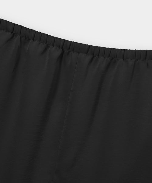SATIN LACE MIDI SKIRT - 2 COLORS BLACK