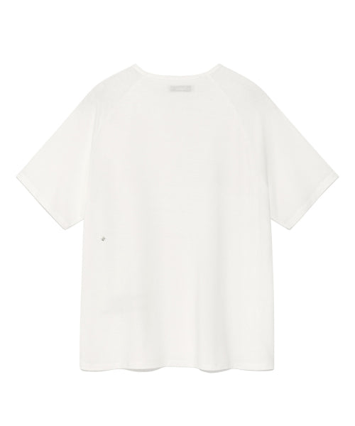 BUTTON DETAIL T SHIRT - 2 COLORS WHITE