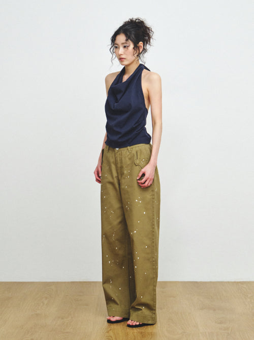 HALTER NECK SLEEVELESS - 3 COLORS NAVY
