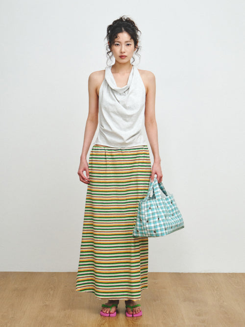 HALTER NECK SLEEVELESS - 3 COLORS MELANGE