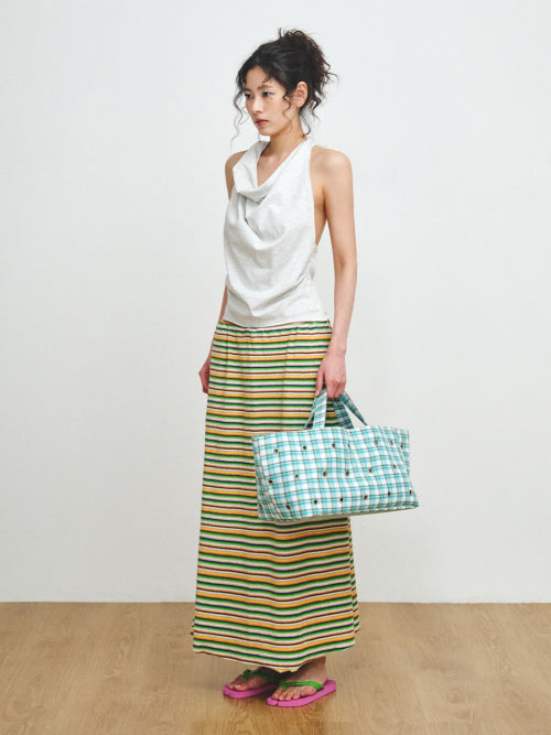 HALTER NECK SLEEVELESS - 3 COLORS MELANGE