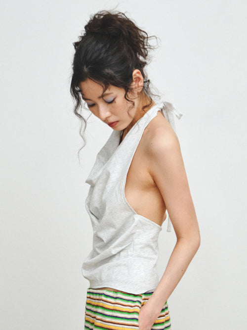 HALTER NECK SLEEVELESS - 3 COLORS MELANGE