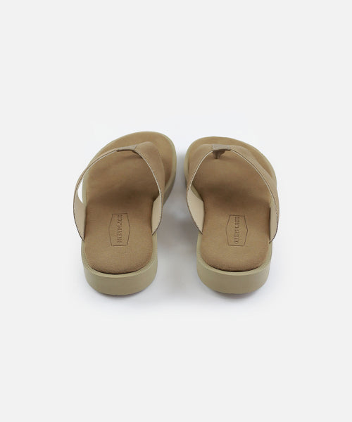 BASIC SUEDE FLIP-FLOP SLIPPER BEIGE