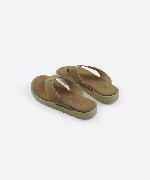BASIC SUEDE FLIP-FLOP SLIPPER BEIGE