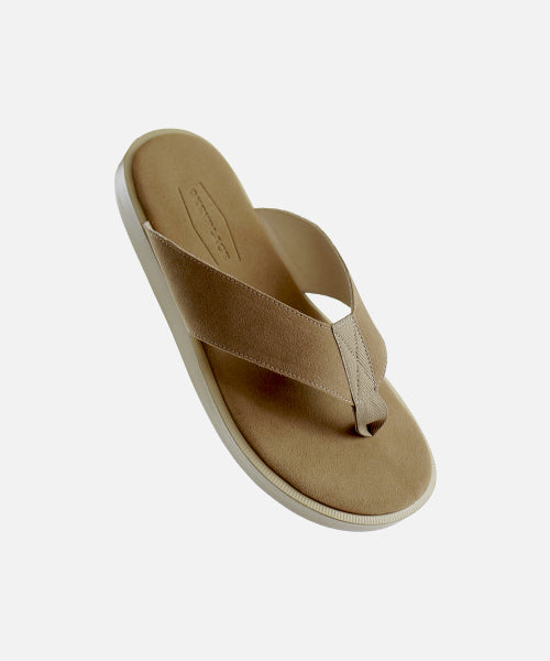 BASIC SUEDE FLIP-FLOP SLIPPER BEIGE