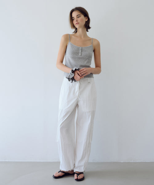 CARGO PARACHUTE STRING PANTS - 3 COLORS BEIGE