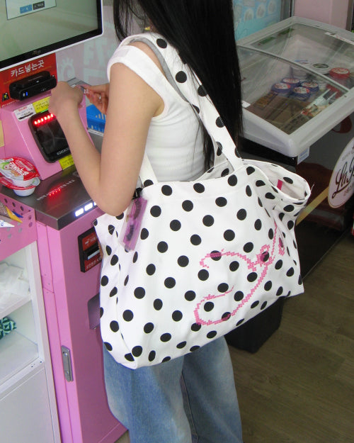 PIXEL BAG (WHITE DOT) WHITE