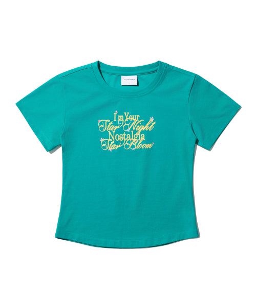 NOSTALGIA TYPO BABY T-SHIRT - 3 COLORS GREEN