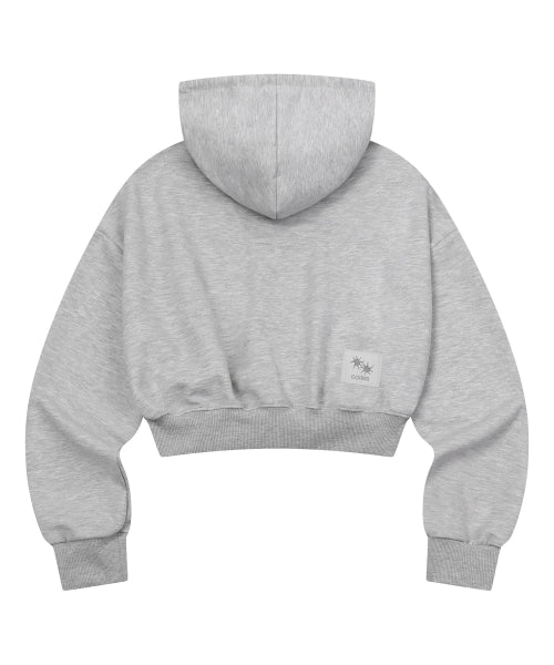 CROP HOODIE - 2 COLORS BLACK