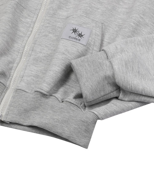 CROP HOODIE - 2 COLORS BLACK