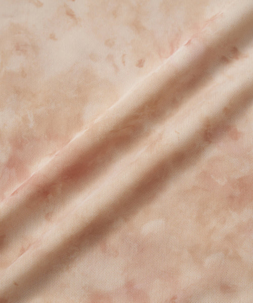 THEBARNNET SENA SHEER LACE SLEEVELESS TOP PEACH