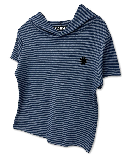 STRIPE HOODIE - 3 COLORS NAVY