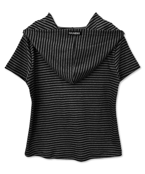 STRIPE HOODIE - 3 COLORS BLACK