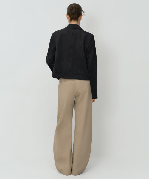 WOMENS SOLID CP CURVED CHINO PANTS #韓韶禧同款! - 4 COLORS BEIGE