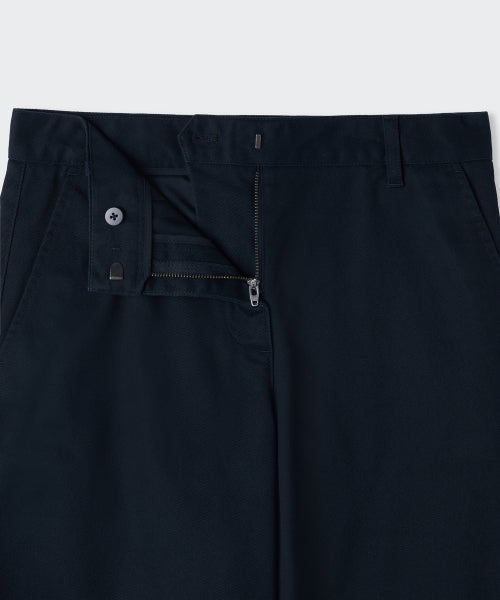 WOMENS SOLID CP CURVED CHINO PANTS #韓韶禧同款! - 4 COLORS NAVY
