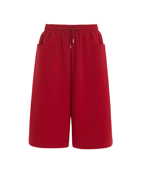 SALT SWEAT BERMUDA PANTS - 2 COLORS RED