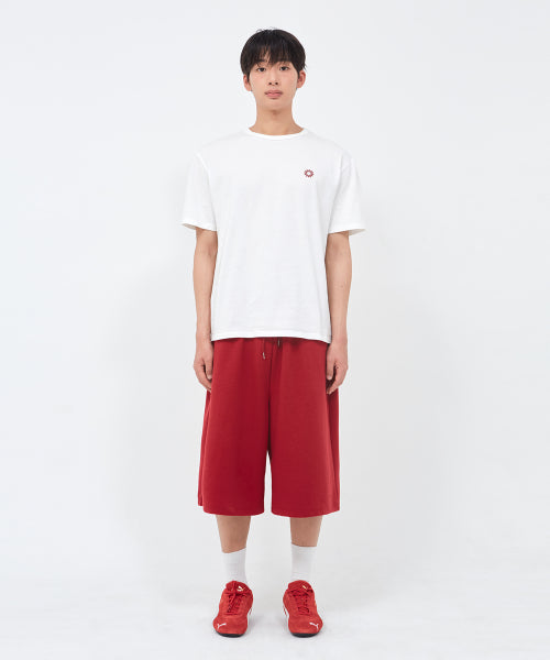 SALT SWEAT BERMUDA PANTS - 2 COLORS RED