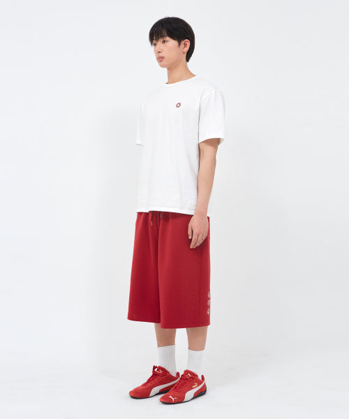 SALT SWEAT BERMUDA PANTS - 2 COLORS RED
