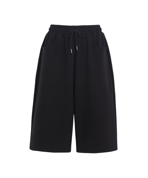 SALT SWEAT BERMUDA PANTS - 2 COLORS BLACK