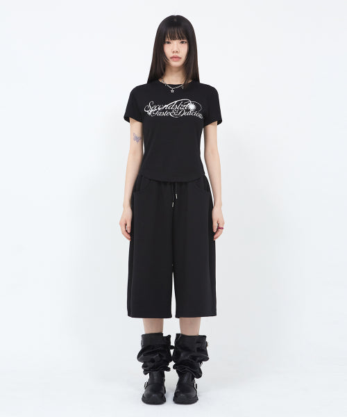 SALT SWEAT BERMUDA PANTS - 2 COLORS BLACK