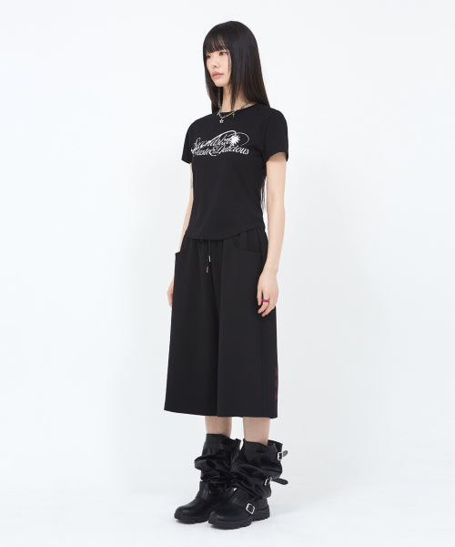 SALT SWEAT BERMUDA PANTS - 2 COLORS BLACK