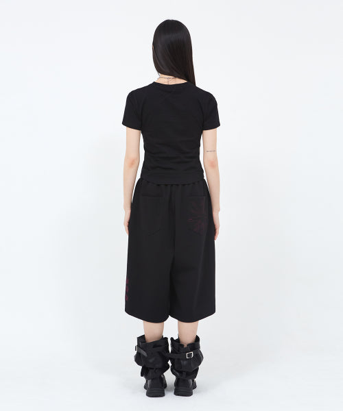 SALT SWEAT BERMUDA PANTS - 2 COLORS BLACK