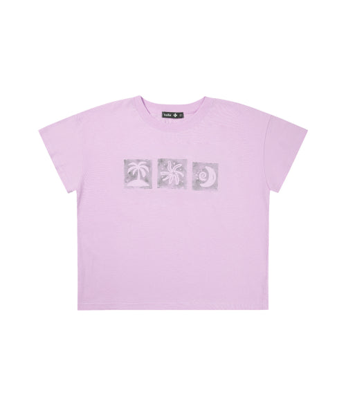 SUMMER RHYTHM SHORT SLEEVE T-SHIRT - 4 COLORS PURPLE