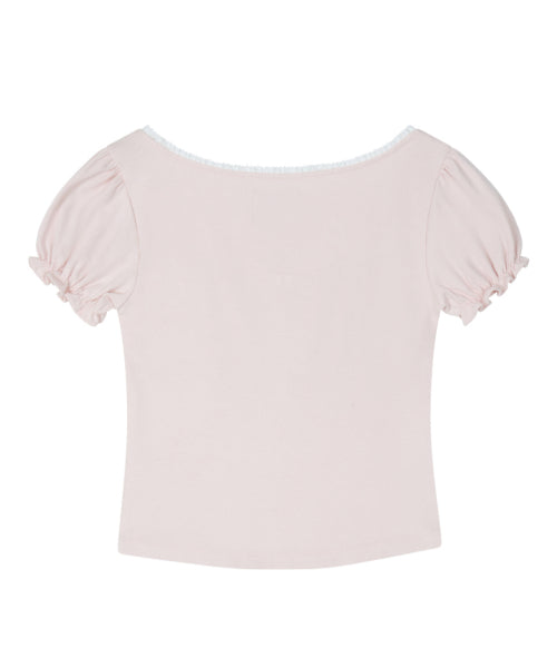 SHIRRING TOP - 3 COLORS PINK