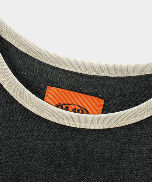VLAD VINTAGE MUSTANG RINGER TEE CHARCOAL