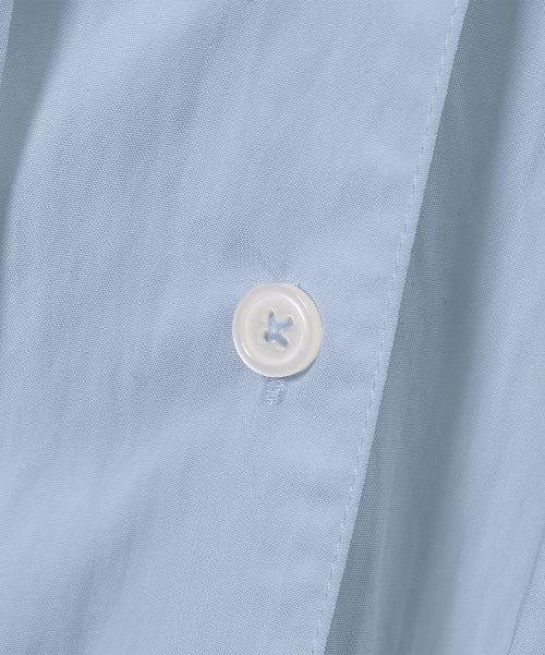 SOFT TIE BUTTON BLOUSE - 5 COLORS BLUE