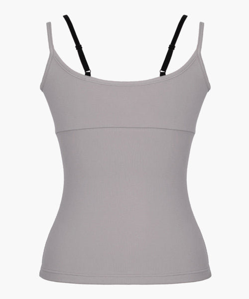 LACE LAYERED SLEEVELESS TOP - 3 COLORS LAVENDER