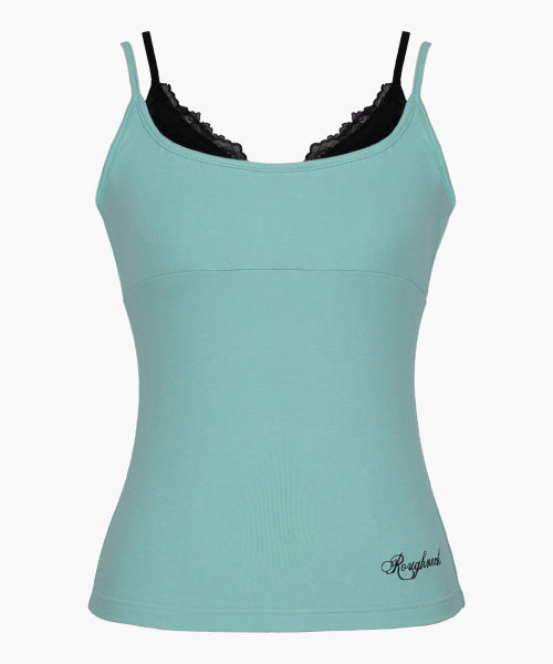 LACE LAYERED SLEEVELESS TOP - 3 COLORS MINT