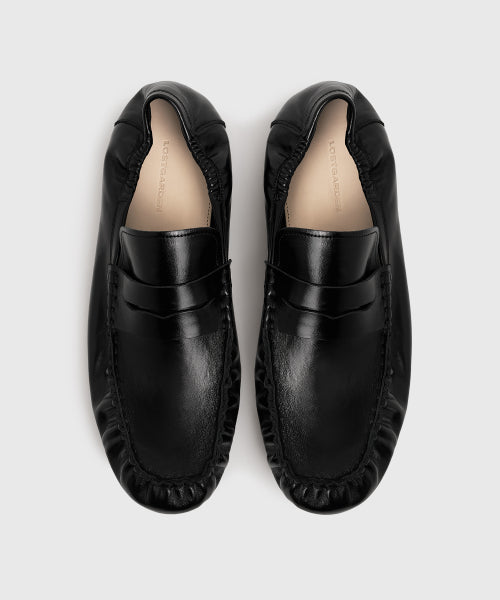 UNIFORM PLEATS BANDING LOAFER BLACK