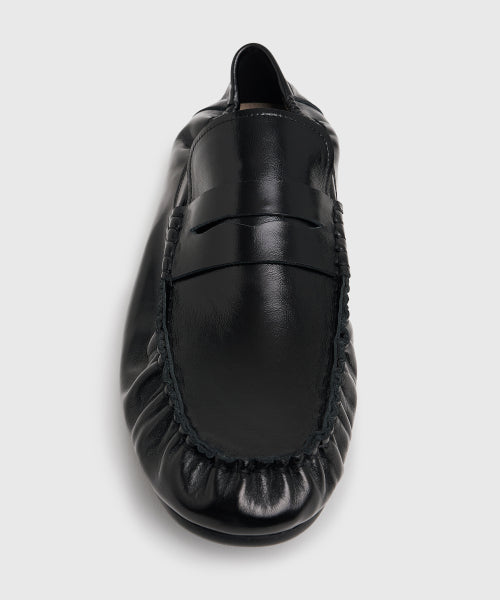 UNIFORM PLEATS BANDING LOAFER BLACK